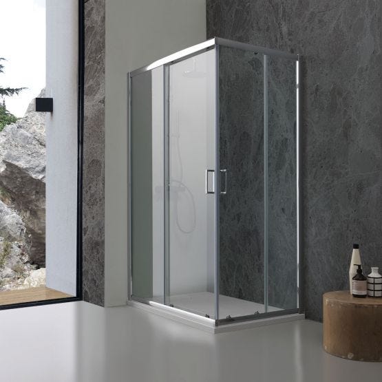 Cabină de duș din sticlă 80x100 design modern