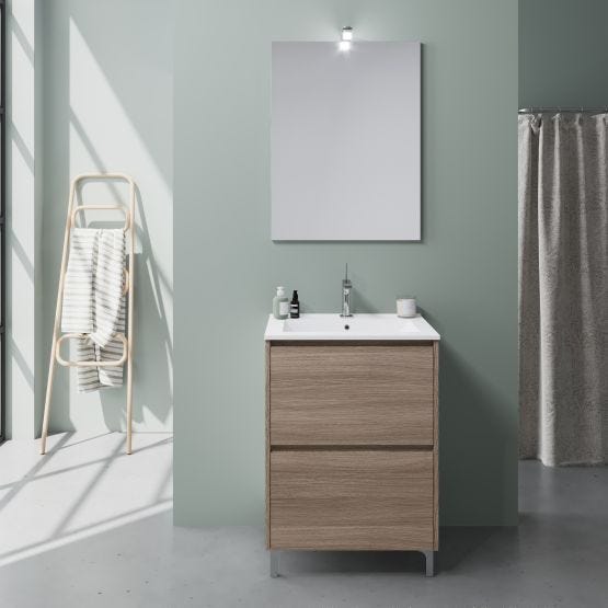 Mobile bagno a terra con cassetti