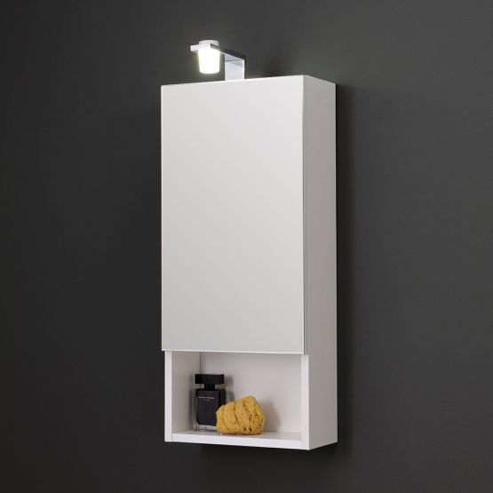 Oglinda cu dulapior, oglinda si lampa, 30 cm