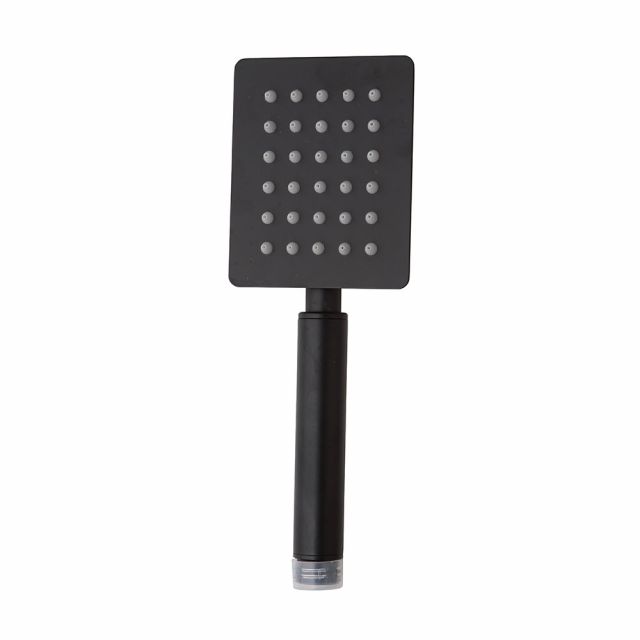 PARĂ DE DUȘ RECTANGULARĂ, OȚEL, FINISAJ NEGRU MAT