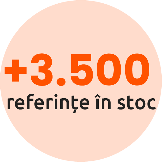 3500 referințe în stoc